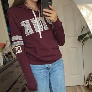 VS PINK Maroon Hoodie